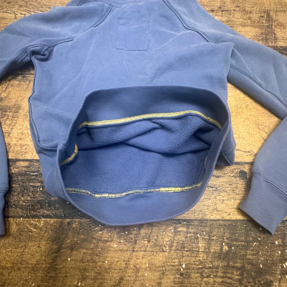 Abercrombie Fitch Blue Graphic Hoodie‎ Sweatshirt Size Medium Cotton - Picture 5 of 6